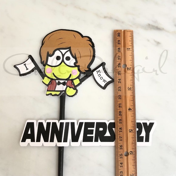 Star Wars Leia Han Solo Keroppi Pikki I Love You I Know Cake Topper Anniversary - Picture 8 of 12
